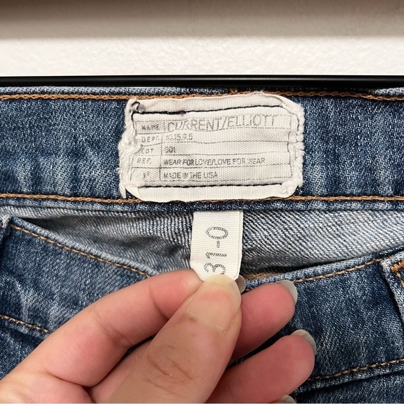 CURRENT ELLIOT The Low Bell Flare Jeans Size 31 - Picture 4 of 9